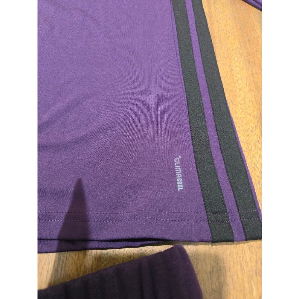 Adidas Womans Essentials 3-Stripes Long Sleeve Training Shirt/Feel Cozy Shorts - Picture 8 of 11
